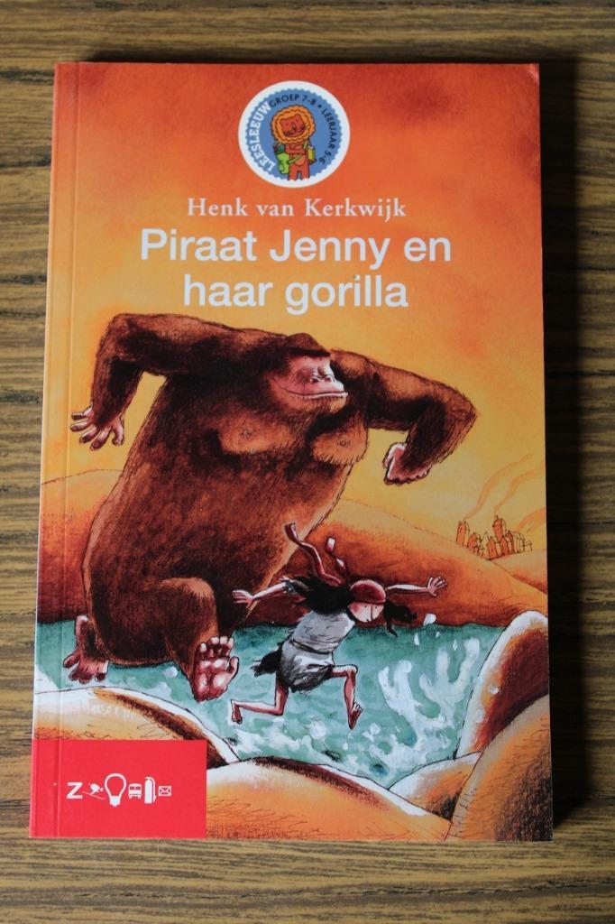 Piraat Jenny en haar gorilla - Henk van Kerkwijk Groep 7-8, Boeken, Kinderboeken | Jeugd | 10 tot 12 jaar, Gelezen, Fictie, Ophalen of Verzenden