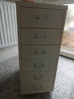 off white ladenkastje metaal poederlak Ikea op wielen, Huis en Inrichting, Kasten | Ladekasten, Ophalen, Metaal