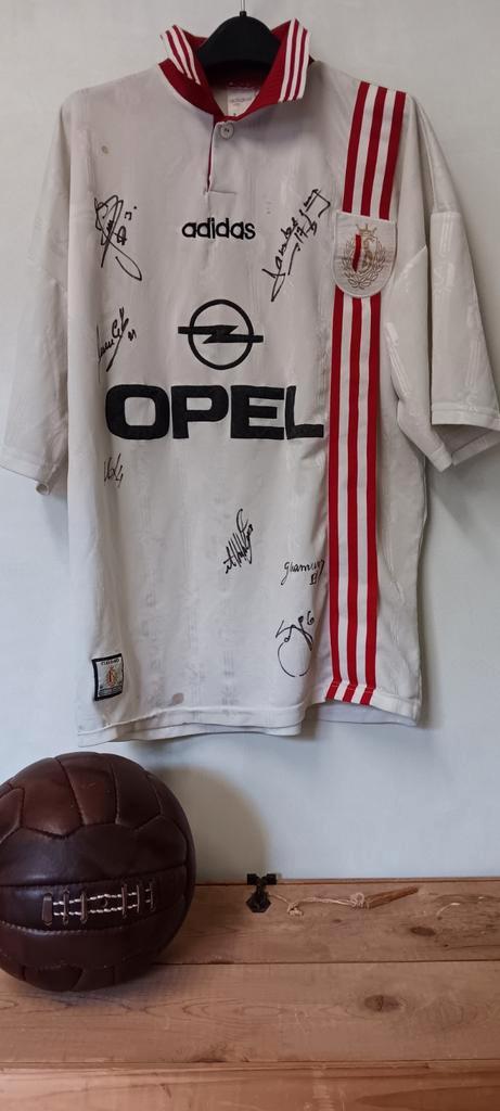 Standard Luik Adidas away 1996/1997, Sport en Fitness, Voetbal, Gebruikt, Shirt, Maat M, Ophalen of Verzenden