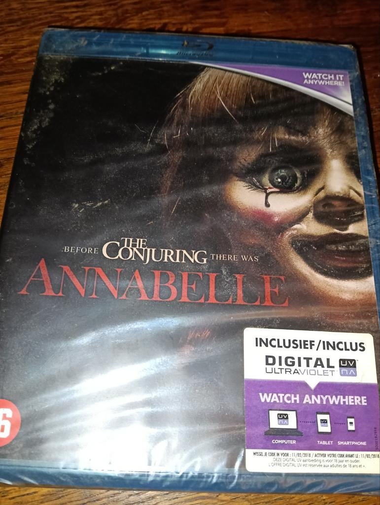 Annabelle Blu ray (nieuw, in ongeopende verpakking), Ophalen of Verzenden, Nieuw in verpakking, Horror