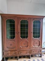 Antieke kast met groen glas, Antiek en Kunst, Antiek | Meubels | Kasten, Ophalen