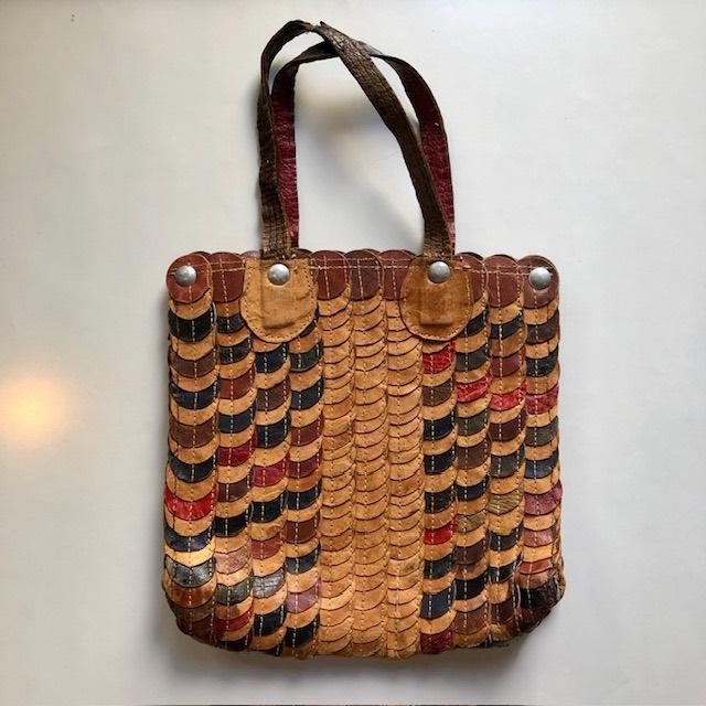 leuk lederen handtasje, Handtassen en Accessoires, Tassen | Damestassen, Gebruikt, Handtas, Ophalen of Verzenden