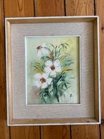 Tableau fleuri vintage, Antiek en Kunst, Ophalen
