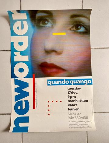 affiche New Order (optreden in Leuven) beschikbaar voor biedingen
