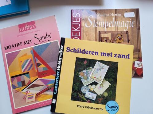 knutselboekenpakket stempelen en sandy art, Boeken, Hobby en Vrije tijd, Ophalen of Verzenden