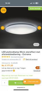 LED plafondlamp 80cm stereffect met afstandsbediening, Ophalen, Gebruikt
