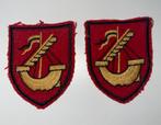 2 schouder badges bataljon wachters, Ophalen of Verzenden, Embleem of Badge