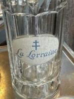 Pot à bière en verre La Lorraine, Autres marques, Chope(s), Utilisé, Enlèvement ou Envoi