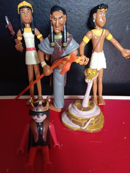 541) Farao figuurtjes, Papyrus, Dupuis, Quick 1989, c.13 cm, Collections, Personnages de BD, Comme neuf, Statue ou Figurine, Autres personnages