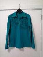 Polo van Gerry Weber, mt 40, Maat 38/40 (M), Blauw, Ophalen of Verzenden, Zo goed als nieuw