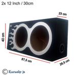 Subwoofer Kist 2 x 10 Inch 25cm met aluminium design, Ophalen of Verzenden, Nieuw