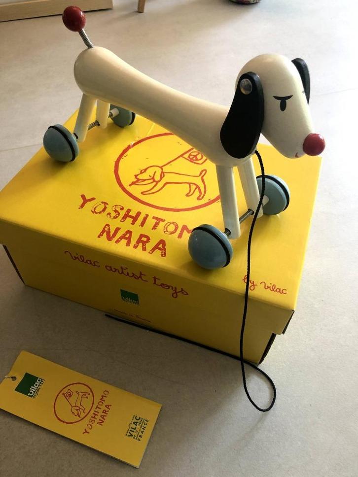 Yoshitomo Nara sculptuur in hout, Antiek en Kunst, Kunst | Designobjecten, Ophalen of Verzenden