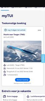 Vliegticket Tuifly naar Tanger 16-11-2025 tot 27-11-2025, Tickets en Kaartjes