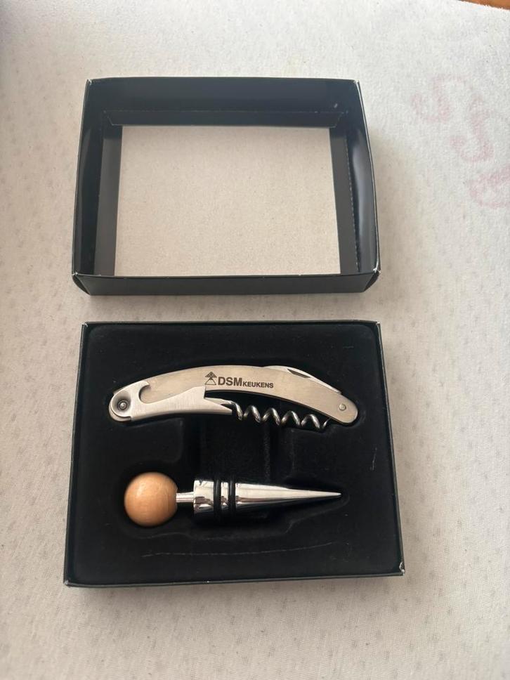 Luxe wijnopener & flessenstop, Antiquités & Art, Antiquités | Couverts, Enlèvement