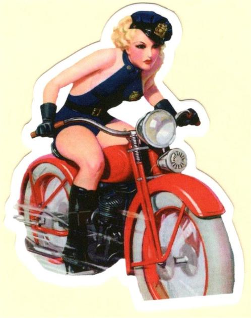 Pin Up Girl sticker #212, Verzamelen, Stickers, Nieuw, Verzenden