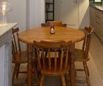 tafel en 4 stoelen, Huis en Inrichting, Ophalen, Gebruikt, Vier personen, Rond