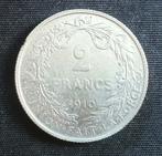 2 frank 1910 FR - Albert I, Postzegels en Munten, Munten | België, Verzenden, Zilver, Losse munt, Zilver