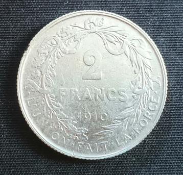 2 frank 1910 FR - Albert I beschikbaar voor biedingen