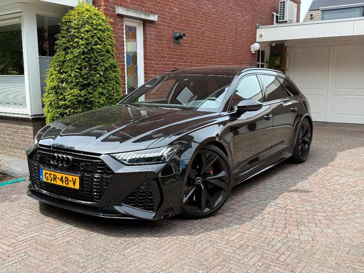 Audi RS6 4.0V8 Quattro 600PK Matrix B&O 4WST Black Optic, Auto's, Audi, Particulier, RS6, 4x4, ABS, Achteruitrijcamera, Adaptive Cruise Control