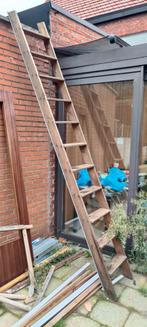 Houten ladder, Ophalen