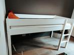 Lit mezzanine blanc + matelas, Enlèvement, Comme neuf, Lit mezzanine