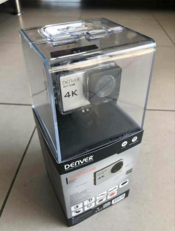 Denver ACK8060 - 4K Action Cam +8GB Micro SD, Audio, Tv en Foto, Actiecamera's, Zo goed als nieuw, Overige merken, Ophalen