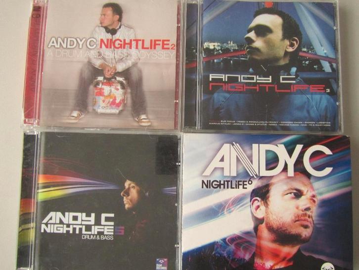 4 CDS UIT DE REEKS NIGHTLIFE VAN ANDY C. (vol. 2-3-5-6), CD & DVD, CD | Dance & House, Utilisé, Drum and bass, Enlèvement ou Envoi