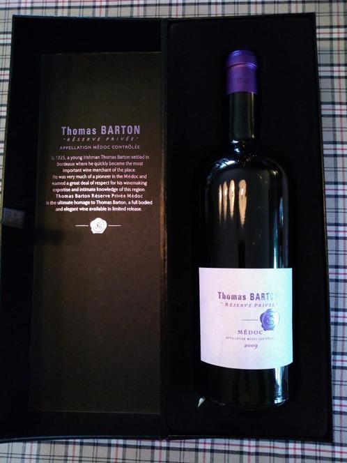 Barton & Guestier Thomas Barton Reserve Privee Medoc 2009, Verzamelen, Wijnen, Nieuw, Rode wijn, Frankrijk, Ophalen of Verzenden