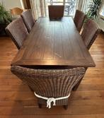 eettafel met 6 stoelen, Huis en Inrichting, Ophalen, Gebruikt, Eikenhout