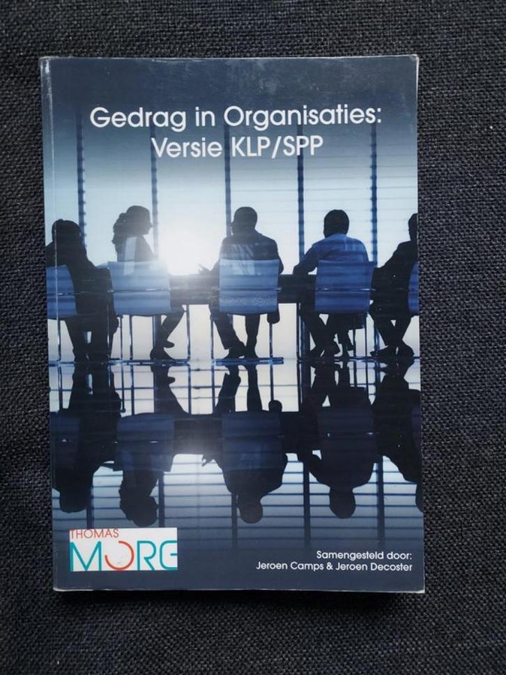 Gedrag in organisaties: versie klp/spp - Jeroen Camps & Jero, Boeken, Studieboeken en Cursussen, Gelezen, Hogeschool, Ophalen of Verzenden