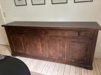 Dressoir in massief hout, Huis en Inrichting, Kasten | Dressoirs, Ophalen, Met plank(en), Gebruikt, 200 cm of meer