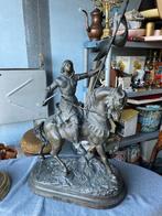 Jeanne d'Arc à cheval, grande statue 85 cm, Enlèvement