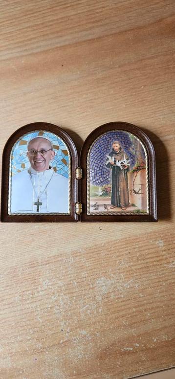 PAUS FRANCISCUS EN HEILIGE FRANCISCUS VAN ASSISI beschikbaar voor biedingen