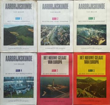 6 plaatjesalbums Chocolade Jacques Aardrijkskunde, Enlèvement ou Envoi, Utilisé