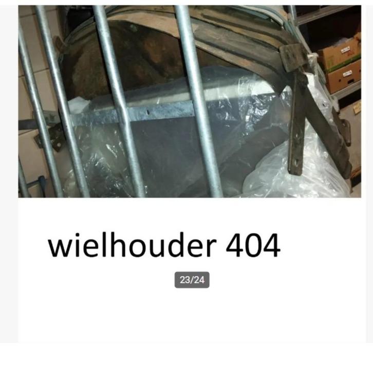Peugeot 404 reservewielbak, tank, motor, slotvanger, Grendel, Auto-onderdelen, Remmen en Aandrijving, Peugeot, Gebruikt, Ophalen