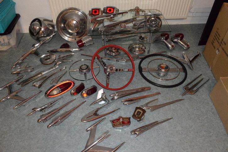 te koop collectie oldtimer onderdelen Garage Vintage, Verzamelen, Merken en Reclamevoorwerpen, Gebruikt, Reclamebord, Ophalen of Verzenden