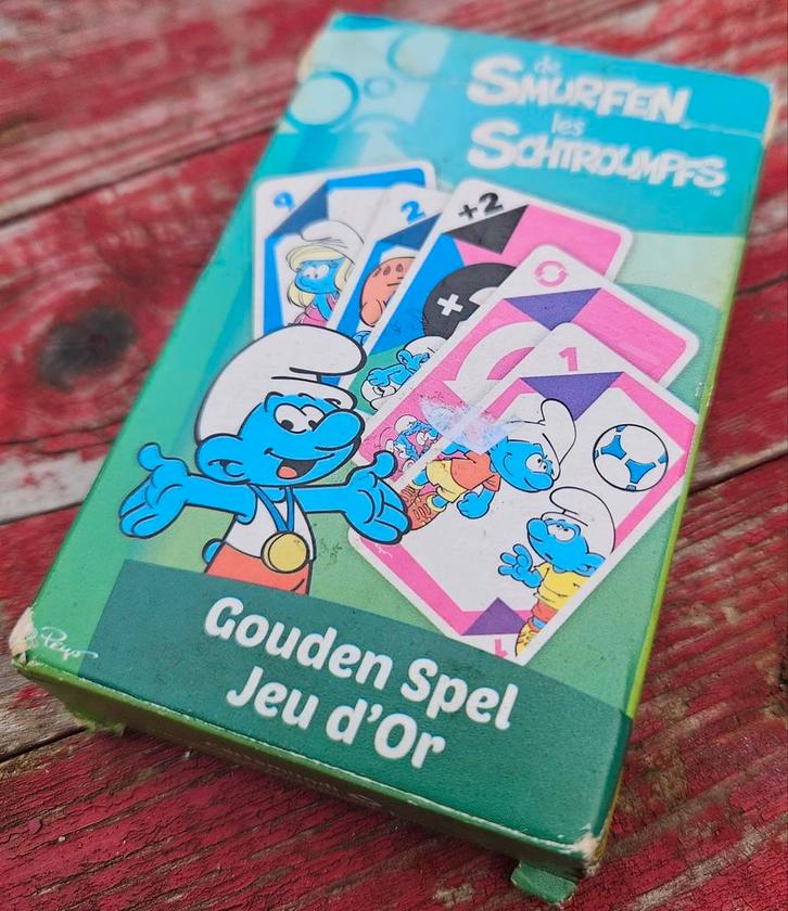 De Smurfen Het Gouden Spel kaartspel, Verzamelen, Speelkaarten, Jokers en Kwartetten, Zo goed als nieuw, Ophalen of Verzenden