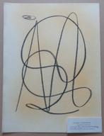 EVARIST OPZOMMER / ABSTRACTIE / ORIGINEEL WERK 40x30cm MONO, Enlèvement ou Envoi