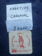 Bierkaartje Wiel’s - Karnaval 1978 De Panne - €2, Verzamelen, Biermerken, Ophalen of Verzenden, Viltje(s)