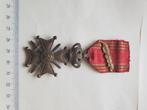Belgique - Croix de guerre ww2 + 1 palme.de bronze, Collections, Enlèvement ou Envoi, Armée de terre, Ruban, Médaille ou Ailes