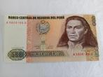 Kaartje Peru 500 Intis 1987, Postzegels en Munten, Ophalen of Verzenden, Los biljet