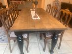 tafel met 6 stoelen, Huis en Inrichting, Tafels | Eettafels, Ophalen, Gebruikt, 50 tot 100 cm, Vijf personen of meer