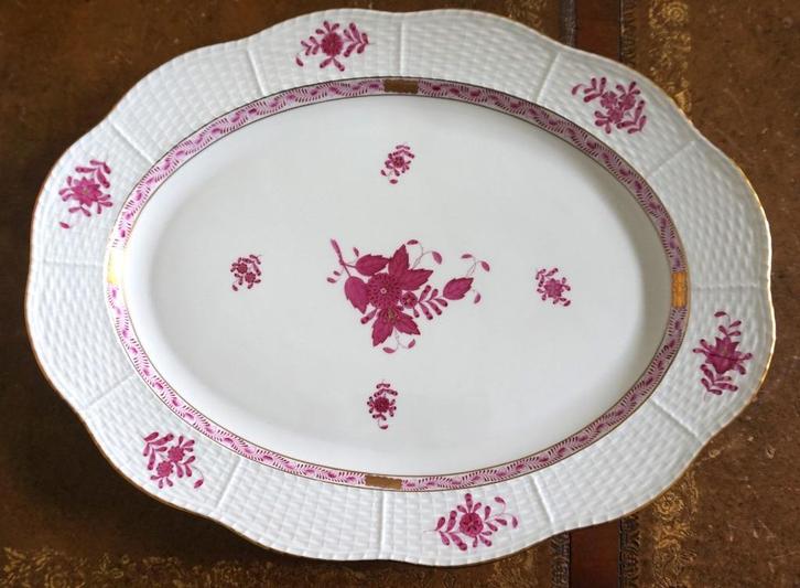 Handbeschilderde Hongaarse porseleinen schaal van Herend, Antiek en Kunst, Antiek | Porselein, Ophalen of Verzenden