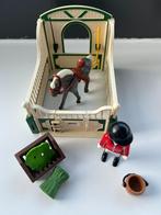 Playmobil 5111 Dressuurpaard met paardenbox. € 15, Ophalen of Verzenden, Zo goed als nieuw, Complete set