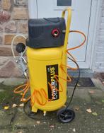 Powerplus verticale compressor van 50 l, Doe-het-zelf en Bouw, Ophalen, Mobiel, Gebruikt, 10 bar of meer