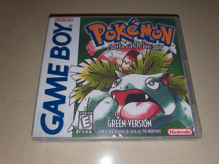 Pokemon Green Version (2) Game Boy GB Game Case, Games en Spelcomputers, Games | Nintendo Game Boy, Zo goed als nieuw, Verzenden