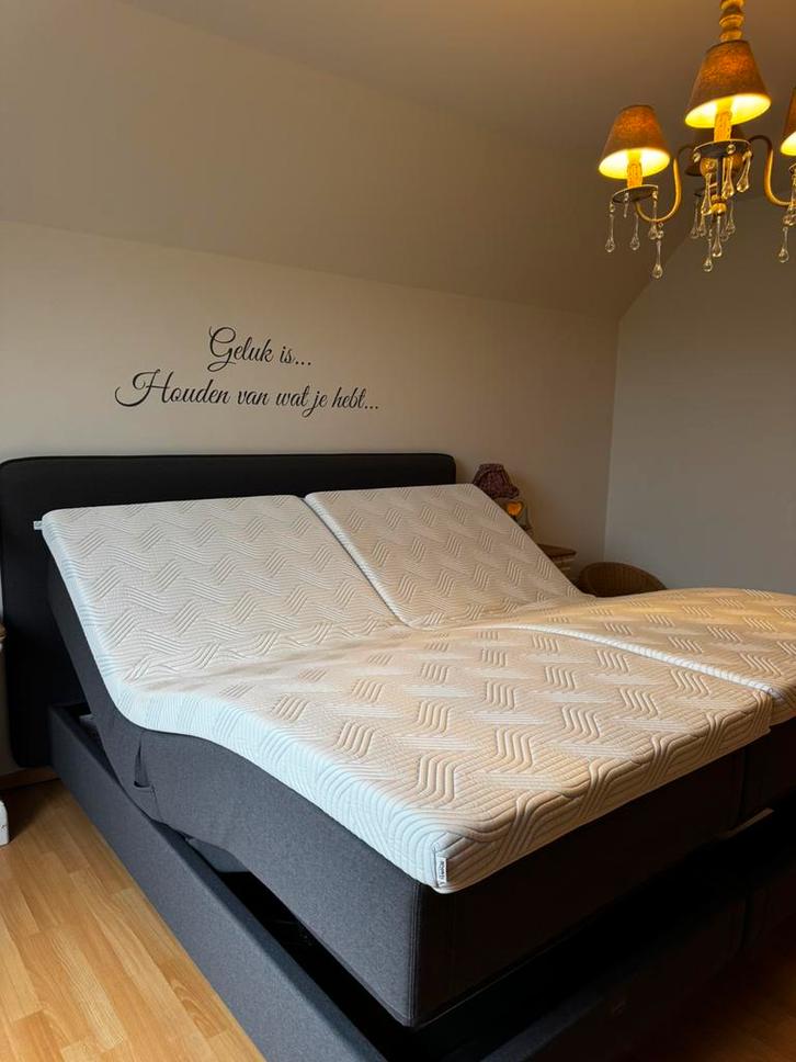 Lit ajustable Tempur North - 100 x 200 cm, Maison & Meubles, Chambre à coucher | Lits boxsprings, Comme neuf, 100 cm, 200 cm, Deux personnes