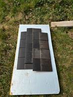 Geglazuurde tegelpannen, Doe-het-zelf en Bouw, Dakpannen en Dakbedekking, Ophalen, Steen of Klei, Zwart, Zo goed als nieuw
