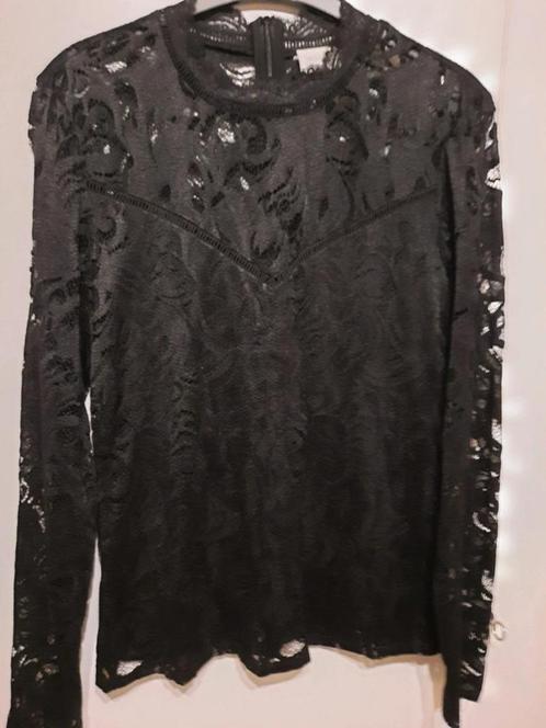 Nouveau chemisier droit en dentelle rembourré noir, taille L, Vêtements | Femmes, Blouses & Tuniques, Neuf, Taille 42/44 (L), Noir