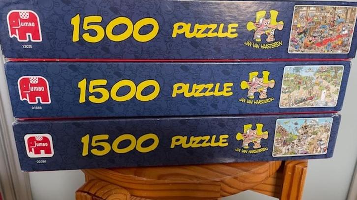 Jan van Haasteren puzzel - 1500 stuks, Hobby en Vrije tijd, Denksport en Puzzels, Zo goed als nieuw, Legpuzzel, 500 t/m 1500 stukjes